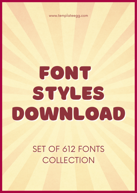 Free - Creative Designed Font Styles Download For Your Use