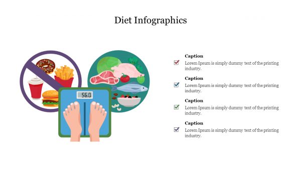 Diet Infographics Template PowerPoint