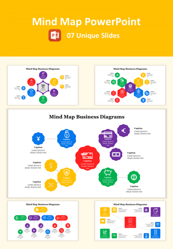 Premade%20Mind%20Map%20Business%20Diagrams%20PowerPoint%20Template