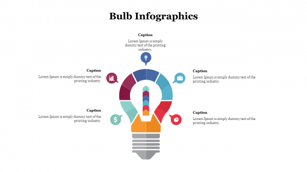 Bulb Infographics PowerPoint Template