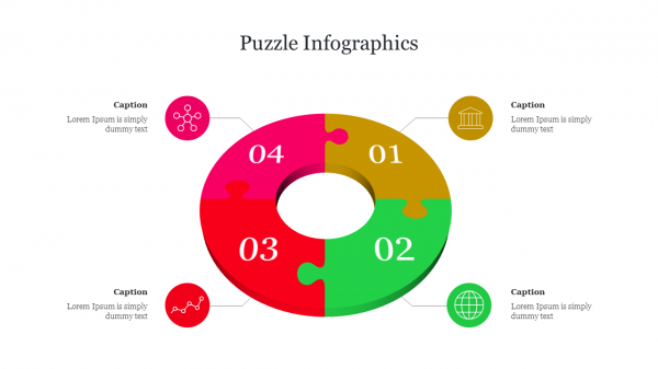 Puzzle Infographics PowerPoint Template Download