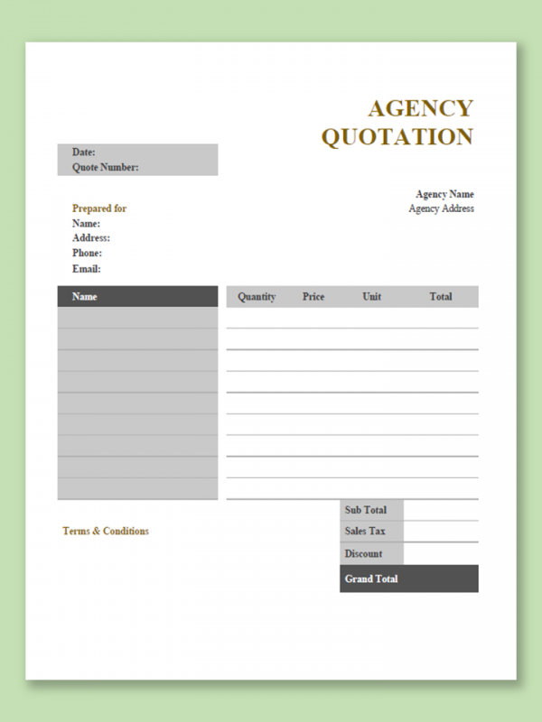 Quotation Template