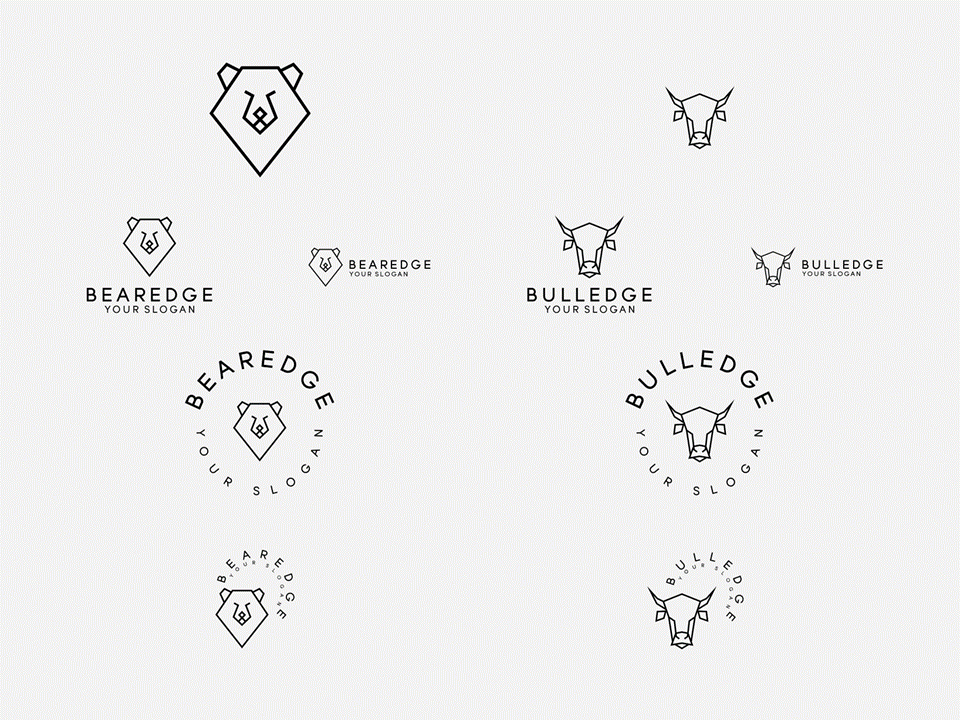 Place Your Order Now Animal Logos Photoshop Template